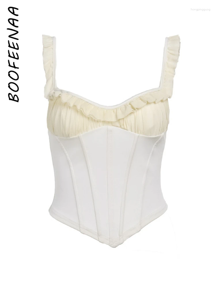 Elegant Coquette Bustier Corset Top Sexy Summer Tank Resort Wear