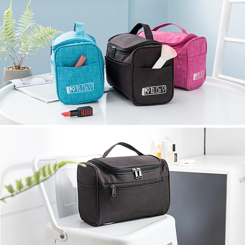 Sanitary bag makeup bag womens bag mens large waterproof nylon travel makeup bag organizers case makeup supplies 241031