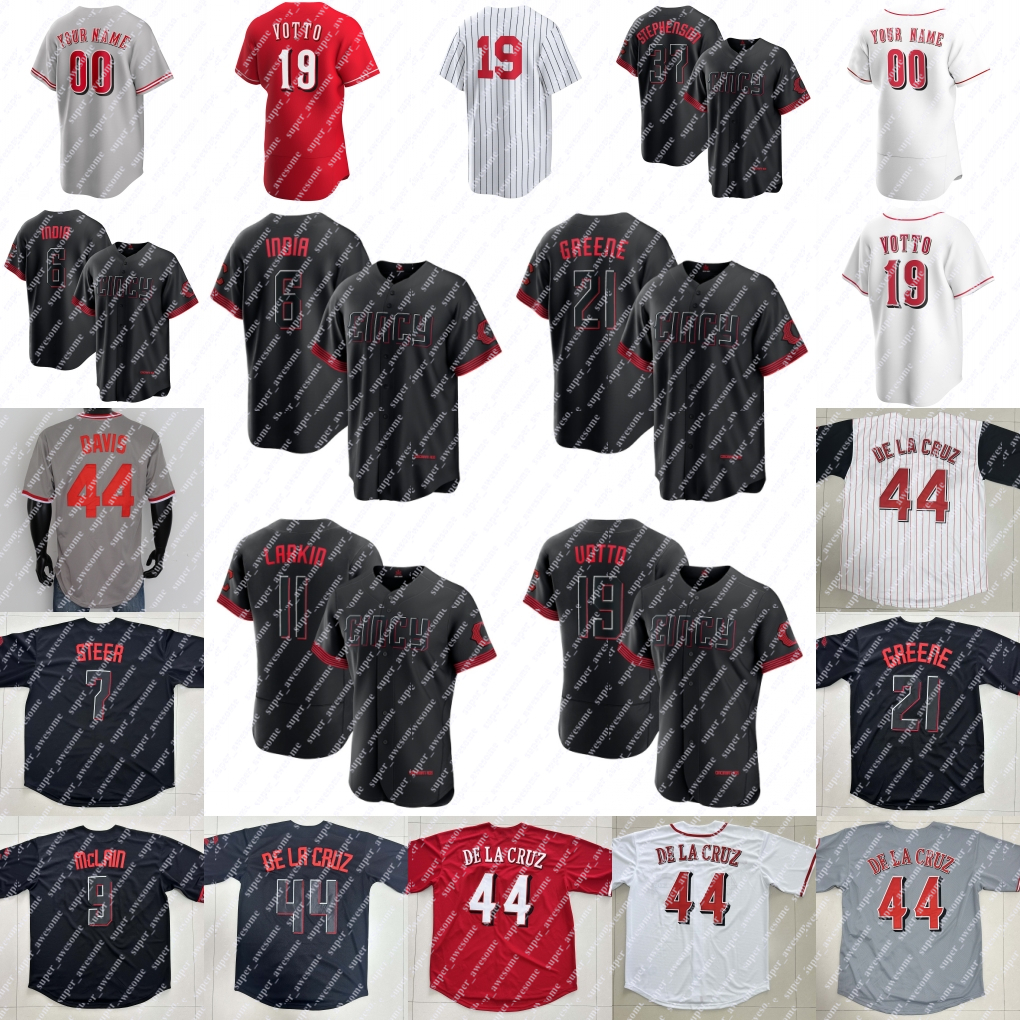 Elly De La Cruz Baseball Jersey Jonathan India Will Benson Tyler Stephenson Hunter Greene Spencer Steer Matt McLain Jeimer Candelario Alexis Diaz Nick Martini Votto