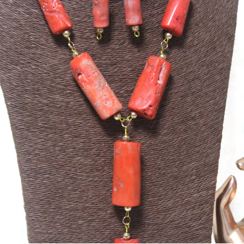 Dudo Nigeria Coral Beads for Sale Africas True Coral Bead Wedding Jewelry Set 241031