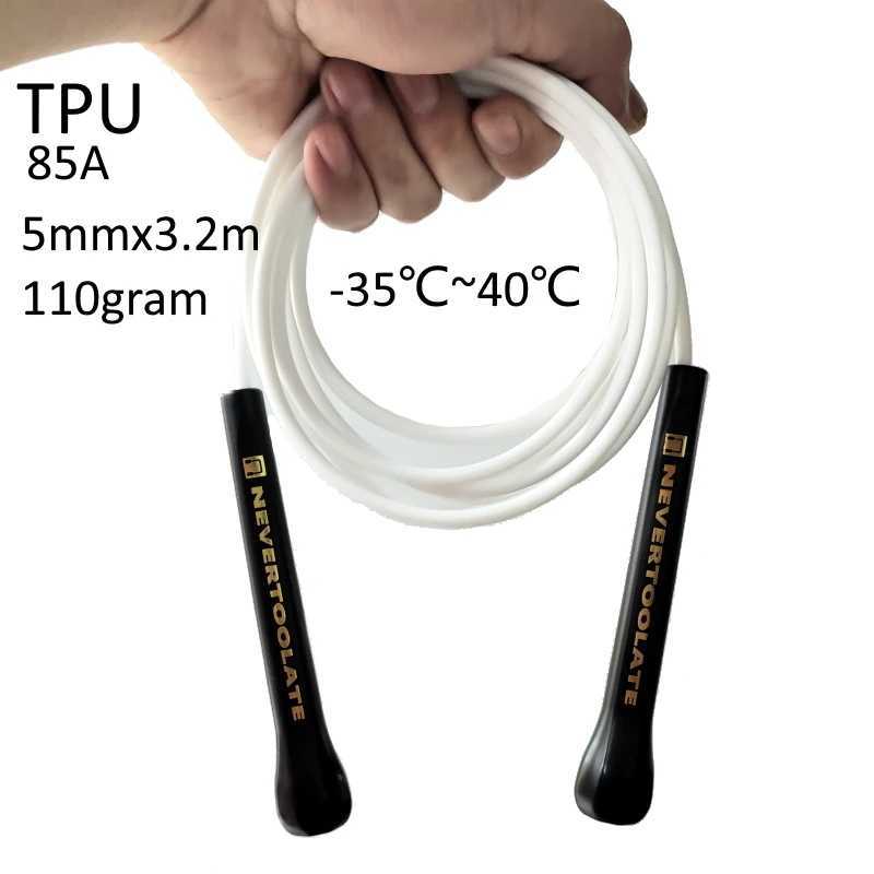 NEVERSTOOLATE TPU and PVC Ski Rope Quick Jump Rope Non Cross Fitness ExerciseW241101