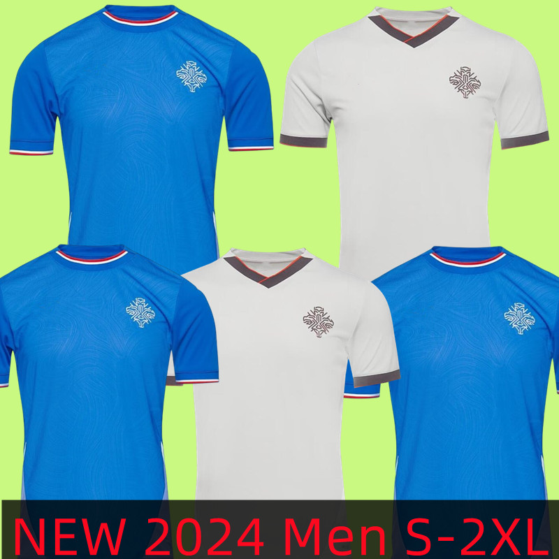 2024 2025 Iceland Soccer Jerseys Club Full Sets National Team Islandia Men's Uniform Home Foot Equipe Away White GUDJOHNSEN R SIGURDSSON FINNBOGASON Football Shirts