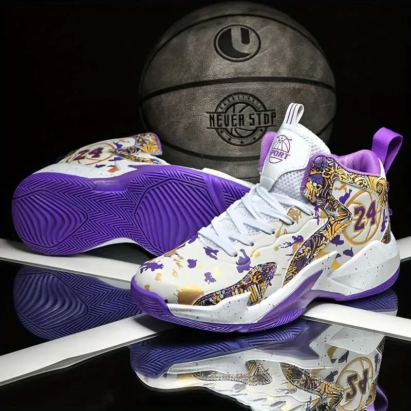 high Men's fashionable top basketball comfortable non slip lace up durable sports shoes, suitable for men's outdoor activities Z 11.1-1 shoe