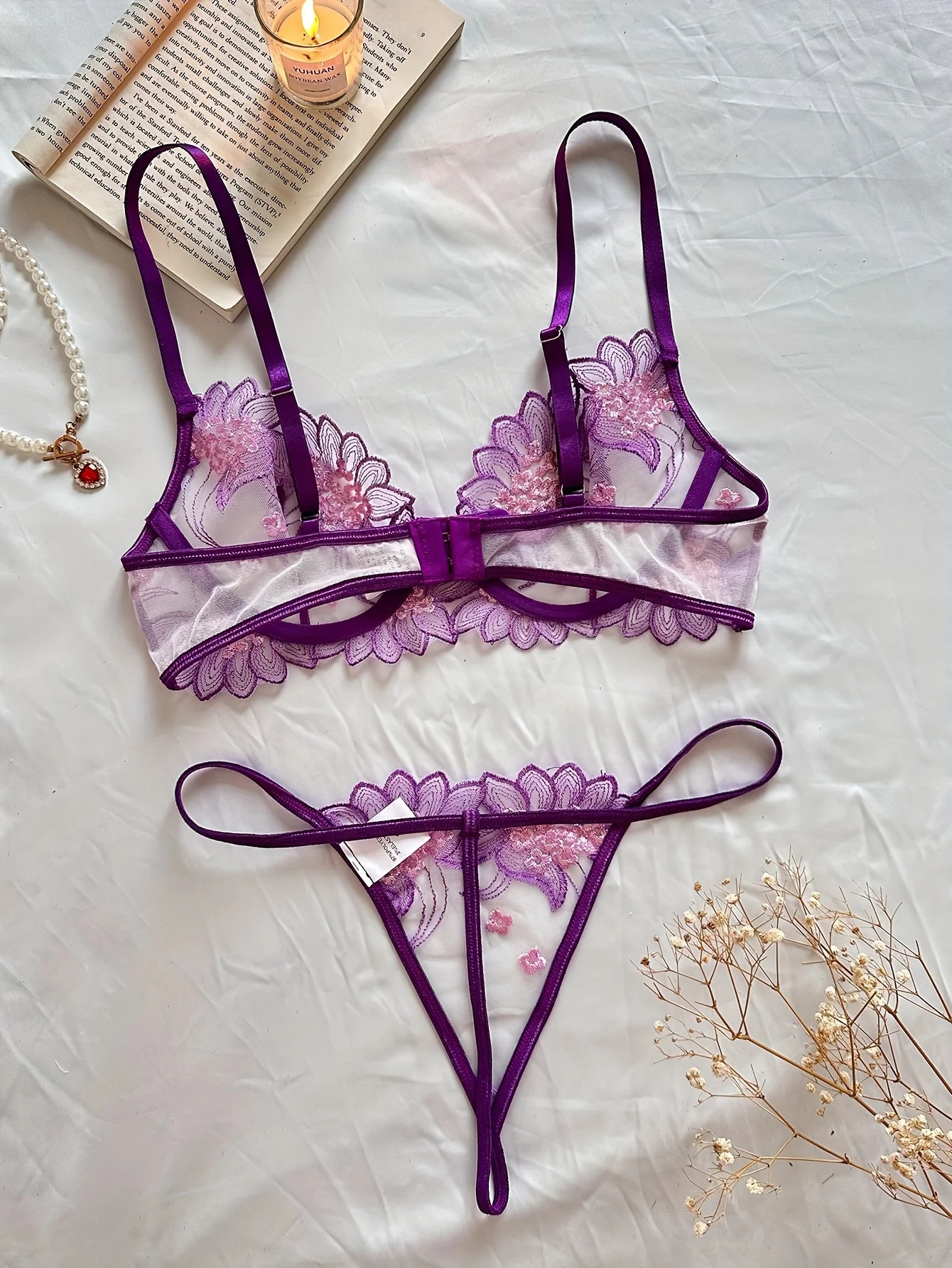 Elegant Honeymoon Gift Sexy Nighty Underwear Set Party Club Night Women Romantic Lingerie Set 241031