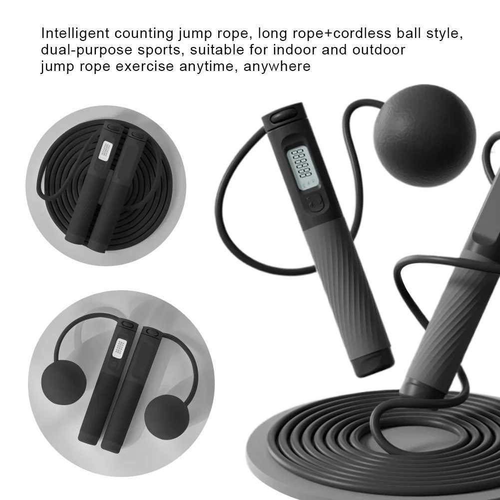 SXHWC skipping rope anti slip counting skipping rope portable digital Fitn skipping rope multifunctional weight lossW241101