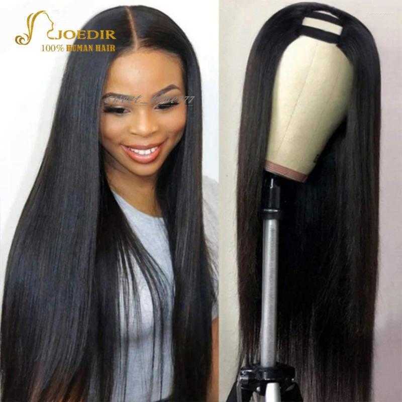 Straight Hair Wig U Part Human Wigs For Women Shape Peruvian Glueless No Leave Out