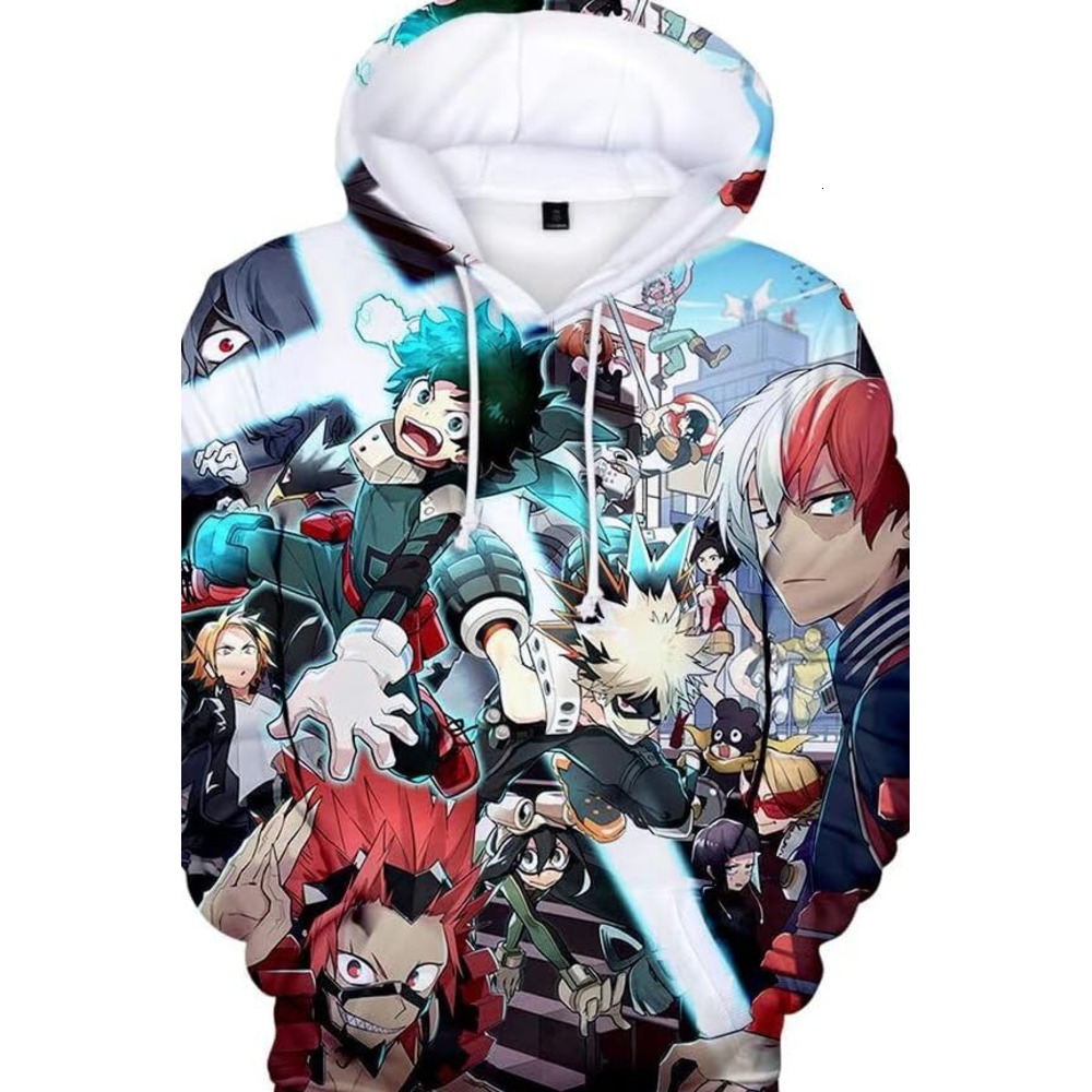 Hoodie for Mens Womens Anime Hoodie Halloween Cosplay Novelty Hooded Pullover Sweatshirt Graphic Hoodies Creative fashion sweatshirt Pullover Long Sle