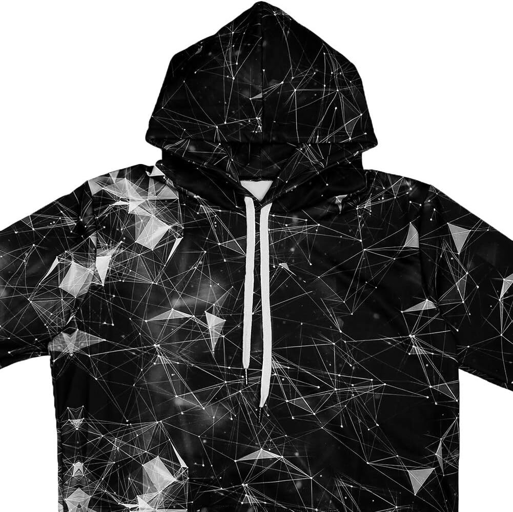 Hoodie for Mens Womens Unisex Hoodies 3D Print Galaxy Pullover Hooded Sweatshirt Hoodies with Big Pockets for Women Graphic Hoodies sweatshirt Pullove