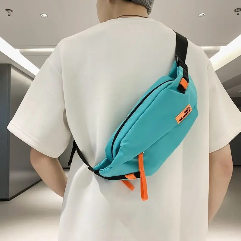 Foufurieux waist bag womens shoulder Fanny bag travel sports womens money belt bag mens fashion banana bag 241031