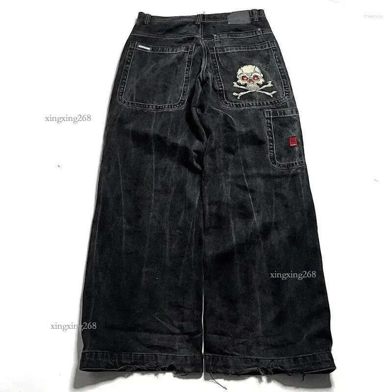 Men's Jeans Y2K Baggy Vintage JNCO High Quality Embroidered Pattern Hip Hop Streetwear Casual Men Women Harajuku Wide Leg