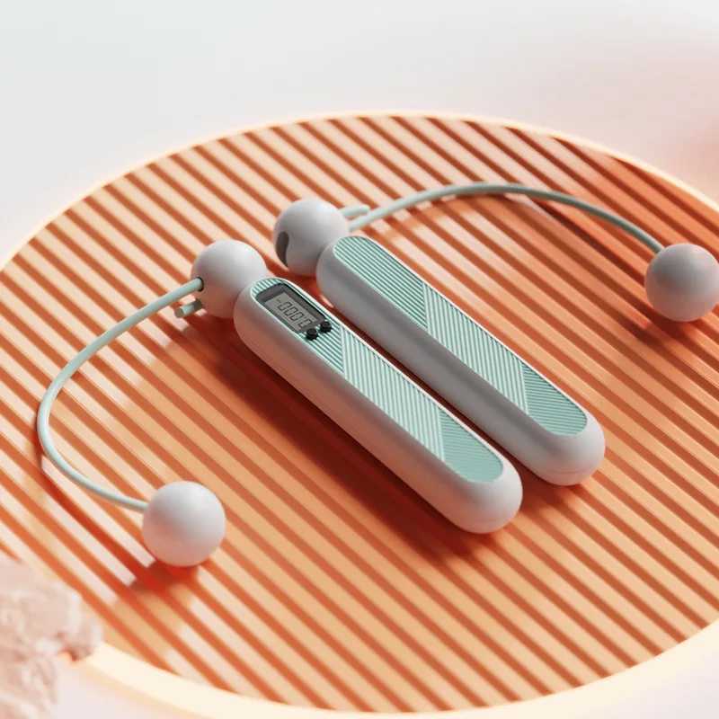 New skipping rope rope ball and electromagnetic counting giant rope sports skipping rope for home gym fitness equipmentW241101