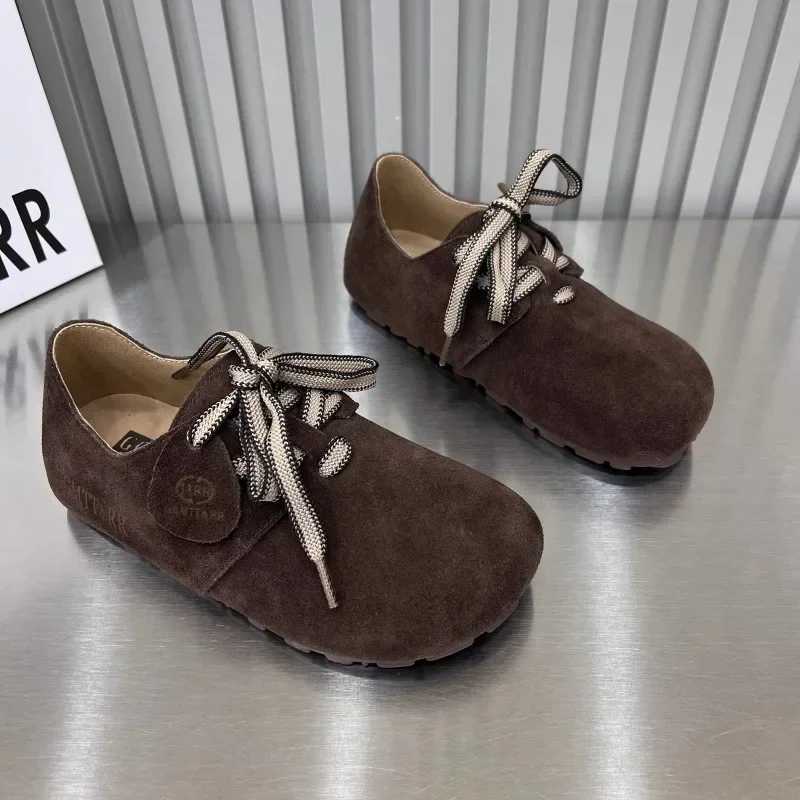 Women's Retro Lace-up Flats Comfort Soft Casual Shoes for Spring/Autumn 2024 4