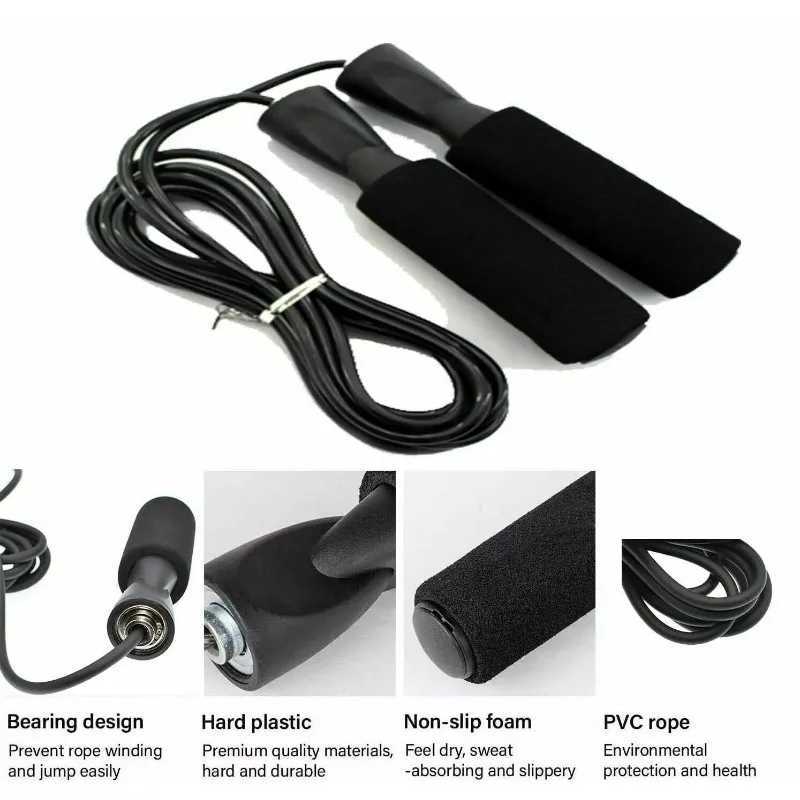 3-meter bearing jump rope Crossfit electronic sports fitness equipment outdoor aerobic boxing mens fitness Fme yoga weight lossW241101