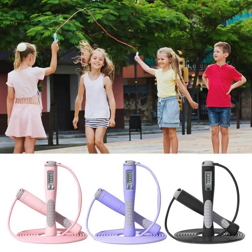 PVC portable intelligent counting training skipping rope for childrenW241101