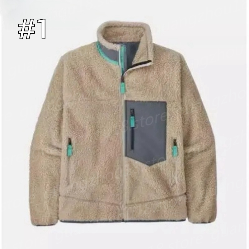 (go off picture not the description) Fashion Designer Jackets Women Men's Fleece Coats Couple's Clothing with Zipper 29526