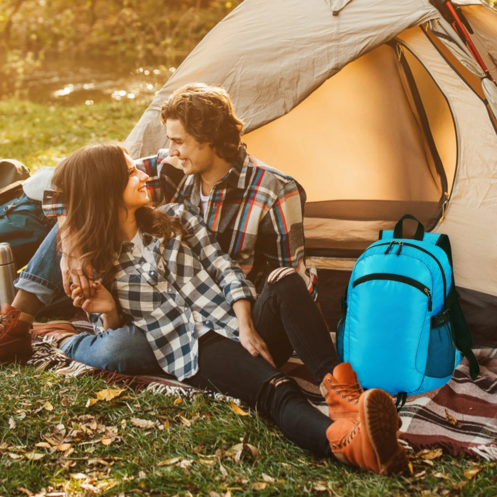 Foldable Travel Backpack Waterproof SFIUYDS Mens Backpacks Lightweight Hiking Daypack Male Women Nylon Back Pack 15L 241029