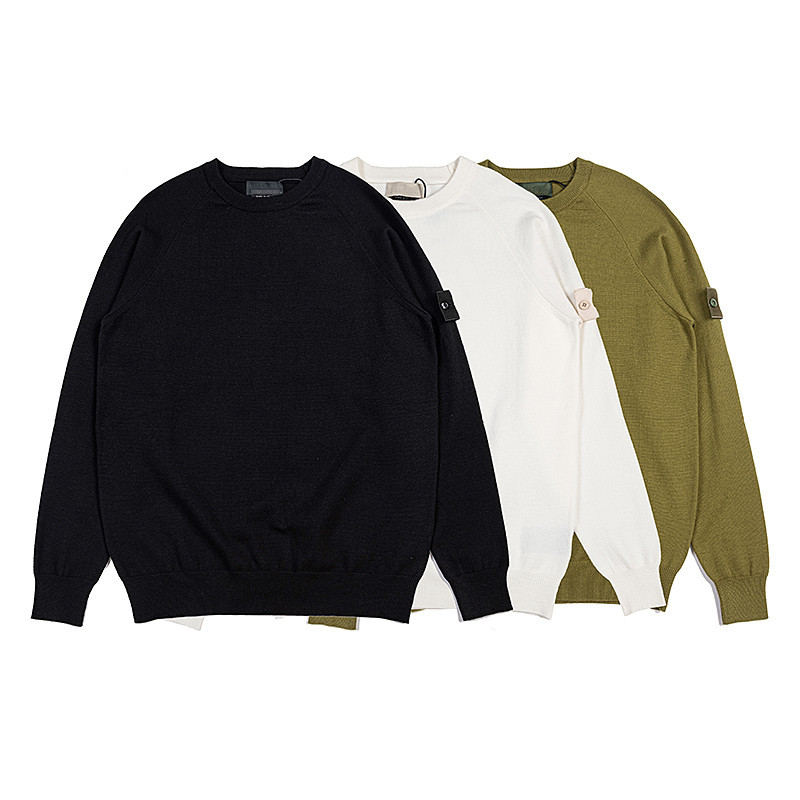 KND STONE 545FA SOFT COTTON DOUBLE FACE CONSTRUCTION Men Sweater Tops Long Sleeve T Shirts Casual Hoodies Unisex Fashion Clothing SI