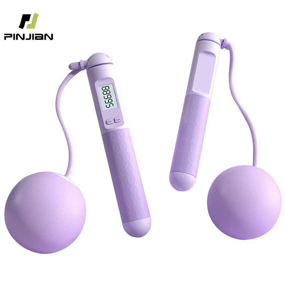 Counting Jump Rope Ball Anti slip Hand Rope Household Weighing Jump Rope Indoor and Outdoor Use Portable Weight Loss RopeW241101