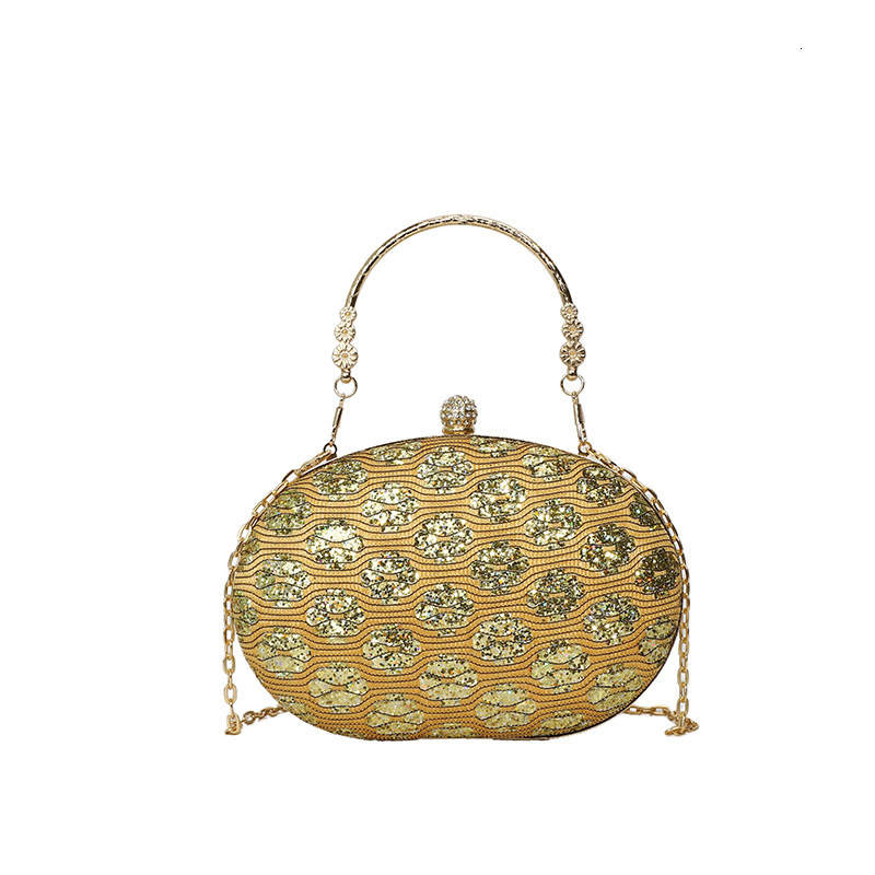 New Fashion Glitter Sparkling Meal Bag Fashion High end Women's Banquet Handbag Personalized Gift Bag