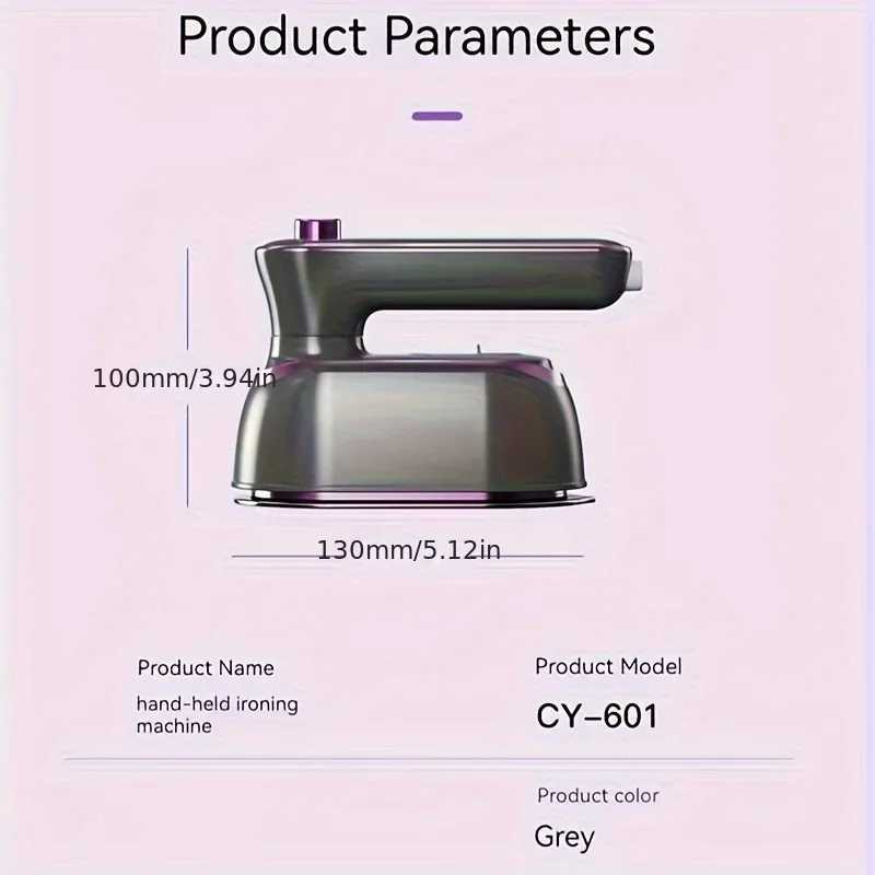 1 piece of steam iron handheld iron suitable for portable mini steam iron clothes handheld steam iron supports drying Y241101
