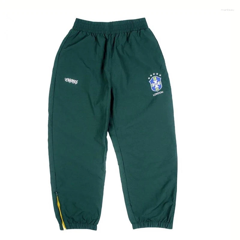 Men's Trench Coats Women Suit Brazilian Print Embroidery Fashion Casual Sweatshirt Windbreaker Zip Trousers Green Outwear