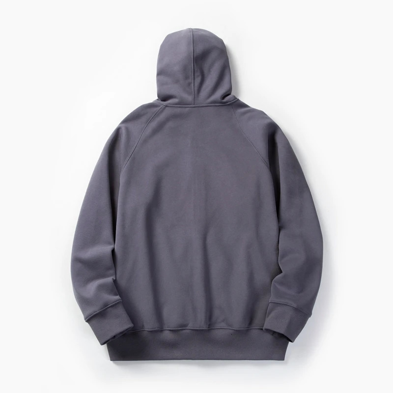Solid Color Hoodie Men Fashion Zip Up Long Sleeve Oversized Jacket Coat Harajuku Gothic Hooded Sweatshirt Y2K Teen BP13813 241031