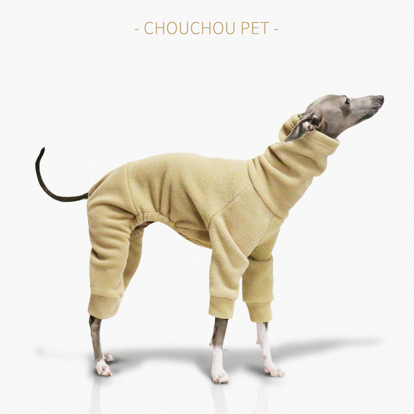 Winter Polar Fleece Turtleneck Pet Onesie Puppy Big Dog Clothes Warm Whippet 241028