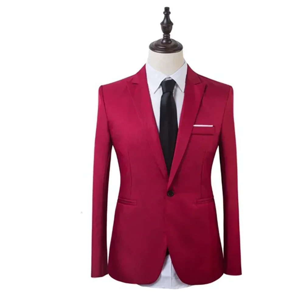 Mens Suits Formal Blazers Jacket Coat Pants Slim Business Suit Tuxedos Party Weddings Trousers Male Fashion Groom 241031