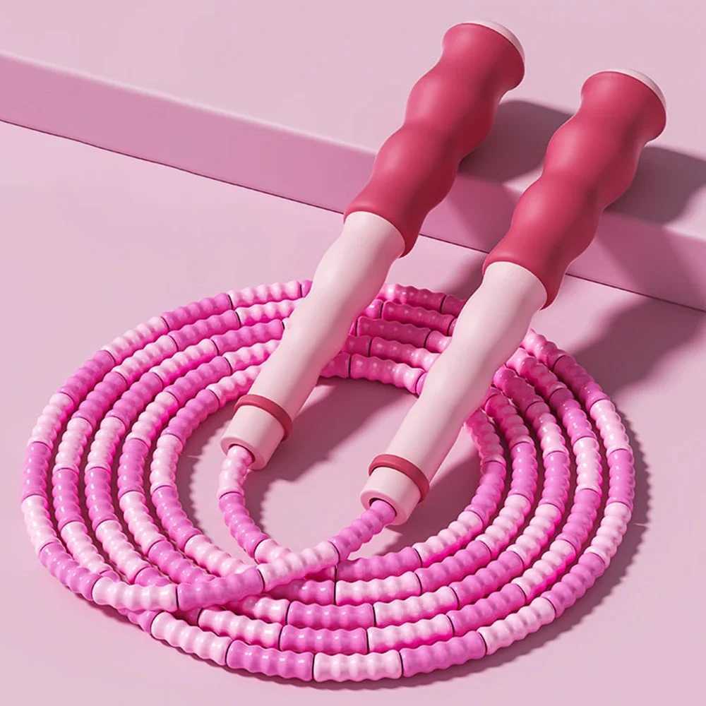 Adjust the flexible PVC bamboo joint sports equipment to reduce the weight of childrens skipping rope making it less likely to knot skipping ropeW2411