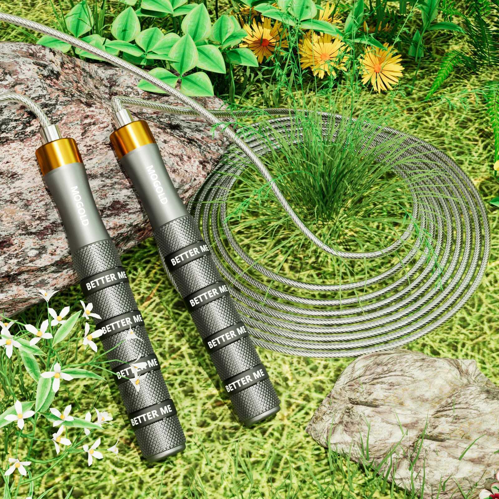 Suitable for both men and womens speed skipping rope adult skipping rope Crossfit gym weight loss family exercise childrens sports professionalW241101