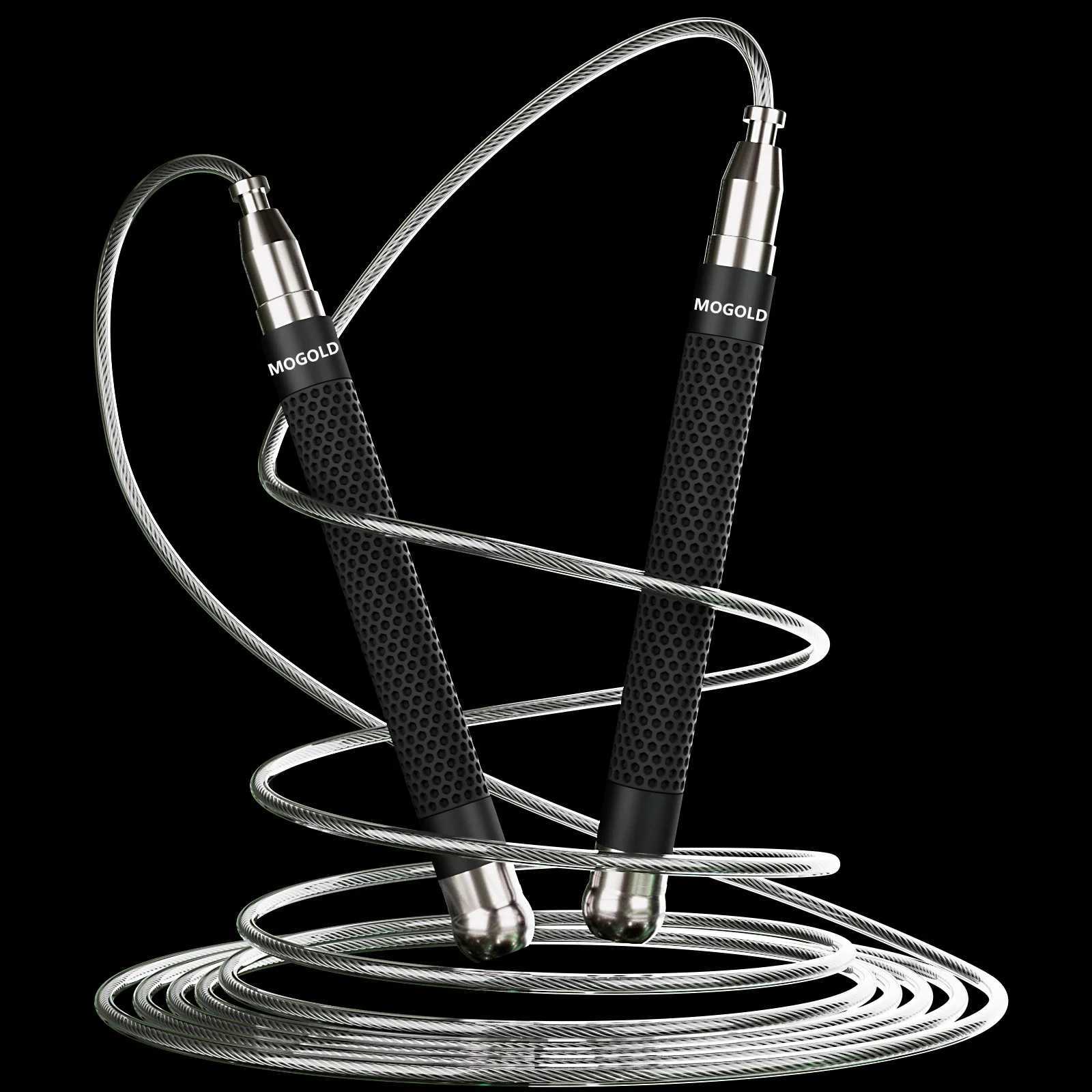 Professional grade jump rope with ball bearings and adjustable aluminum alloy hand for speed and endurance trainingW241101