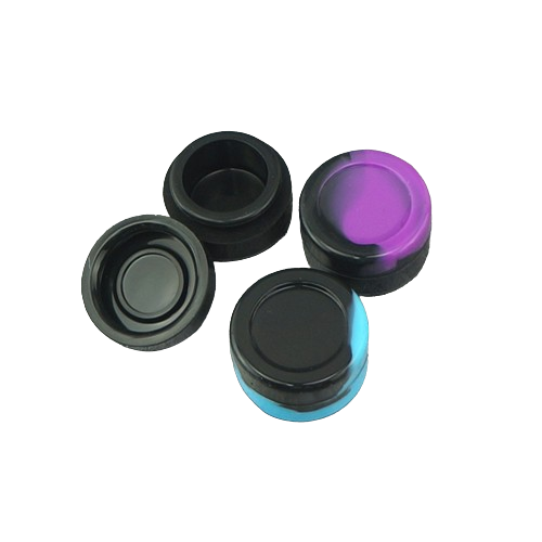 Cheapest Round Non Stick Silicone Jar Container 5Ml BHO Silicon Box Tub Jar Wax dabber tool s Slicks for smoking acces