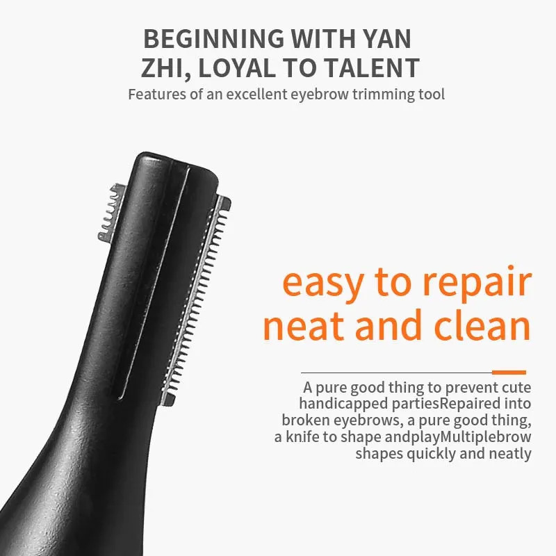 Electric Eyebrow Trimmer Multifunction Washable Eyebrow Razor Ladies Do Not Hurt The Skin Baby Mens Shaving Razor 240321