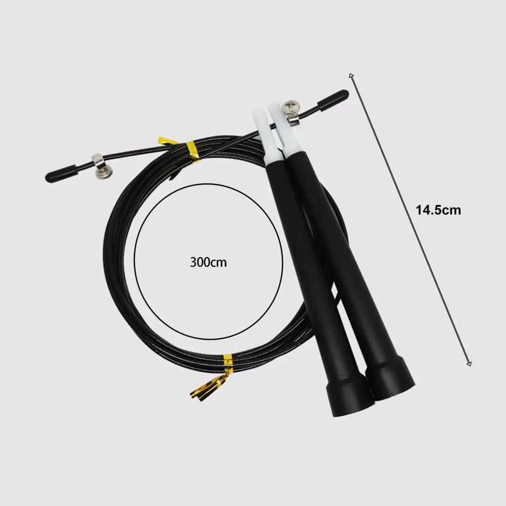 1 set of ergonomic steel wire skipping rope manually weighed adjustable Fitn rope children and adults skipping rope training equipmentW241101