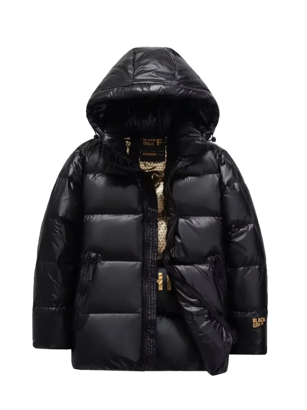 Down jacket mens winter style womens windproof puff jacket unisex thick white duck down Parka couple black gold jacket 241031