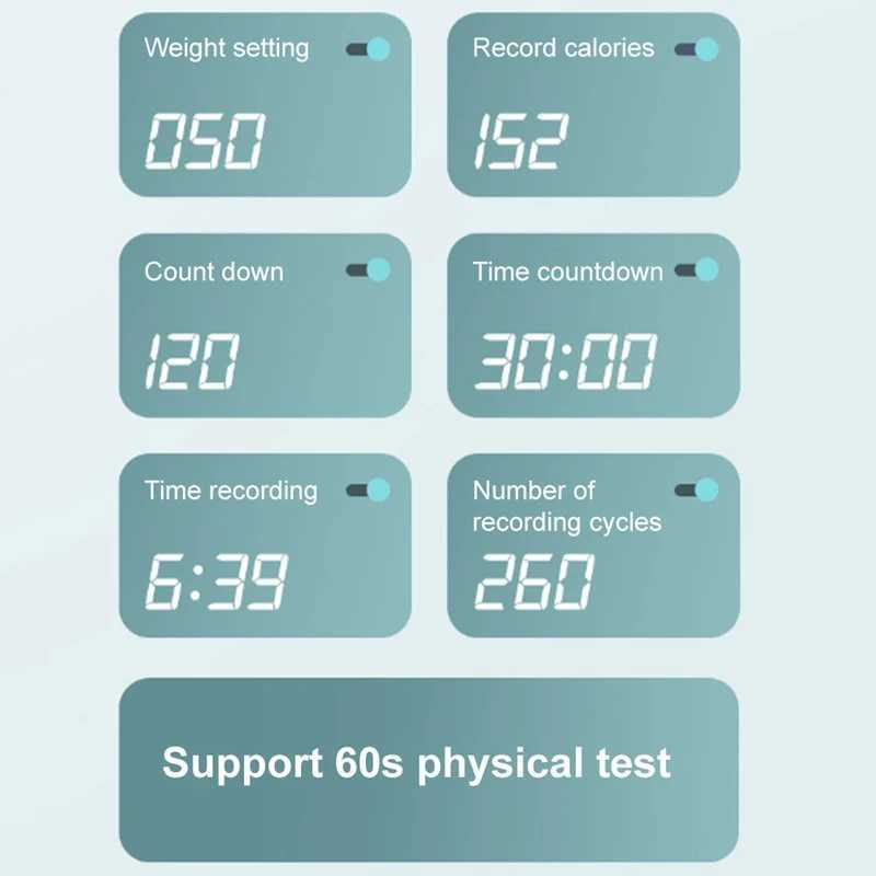 One piece rope slide with adult screen counting speed jumping Ectronic intelligent rope jumping ropeW241101