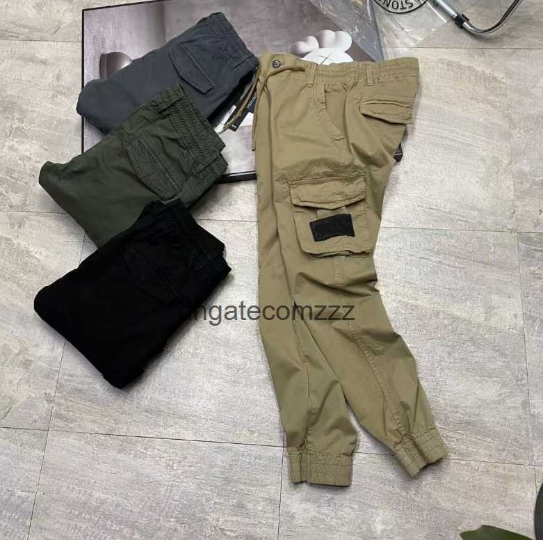 Pantaloni Di Stone Designer Isola Pantaloni Da Uomo Patch Pants Vintage Cargo D…