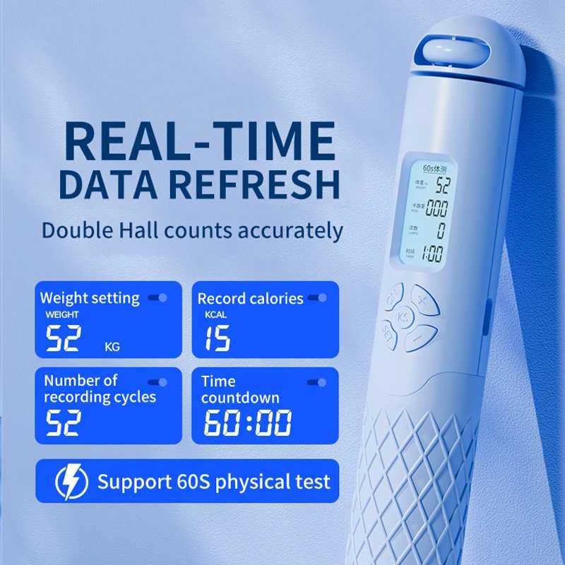 Intelligent rope ball application data recording USB charging adjustment wear-resistant training rope giant weight lossW241101