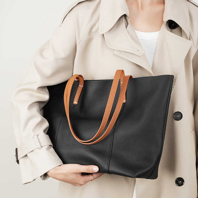 Shoulder Bags WoMens Top Tote Bag WoMens Commuting Bag Large Capacity Shopping Bag Hand-held Shoulder Bag Purses Handbags 241015