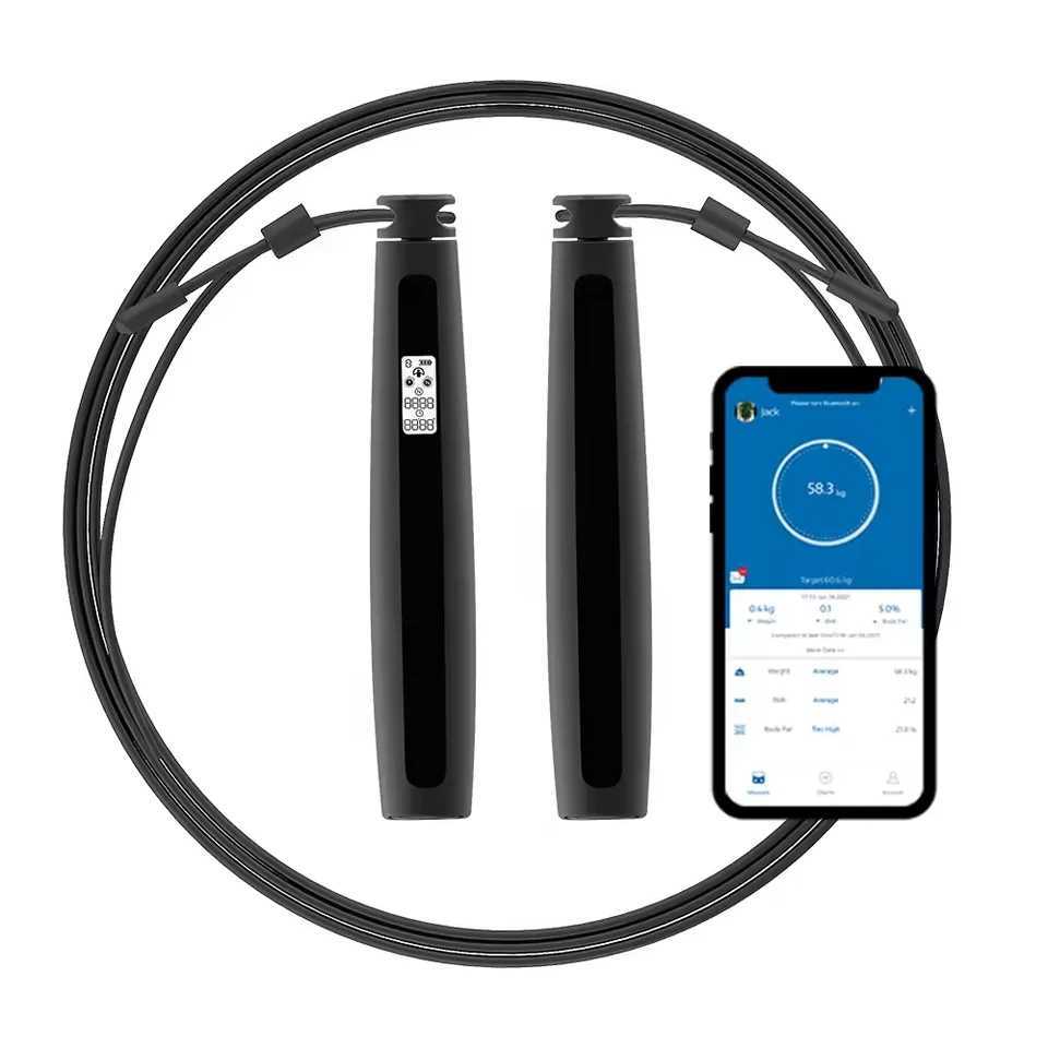 Smart skipping rope for Fitn female adult and child skipping rope with counter application data analysisW241101