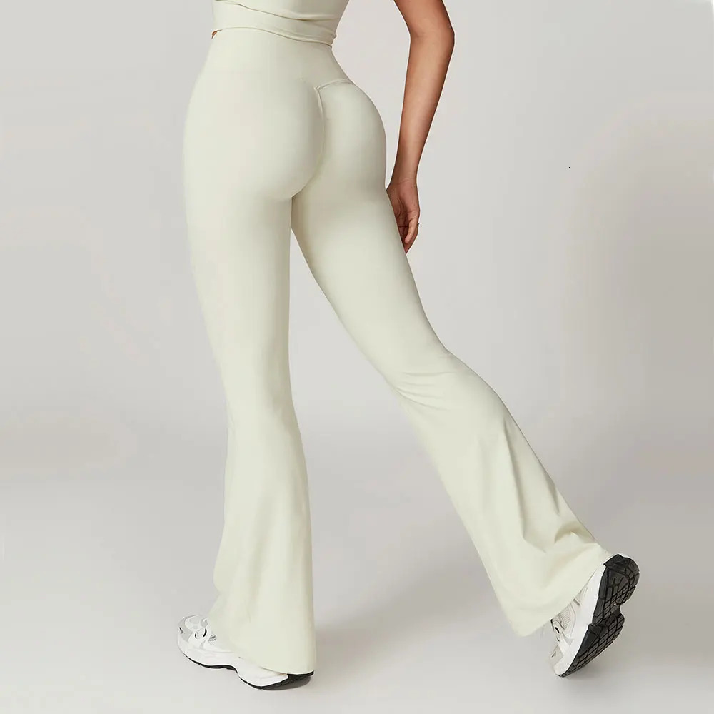 Flare Leggings Yoga Pants Women Bell-bottoms Yoga Tights High Waist Fitness Pants Stretch Gym Workout Sports Push Up Leggings 241031