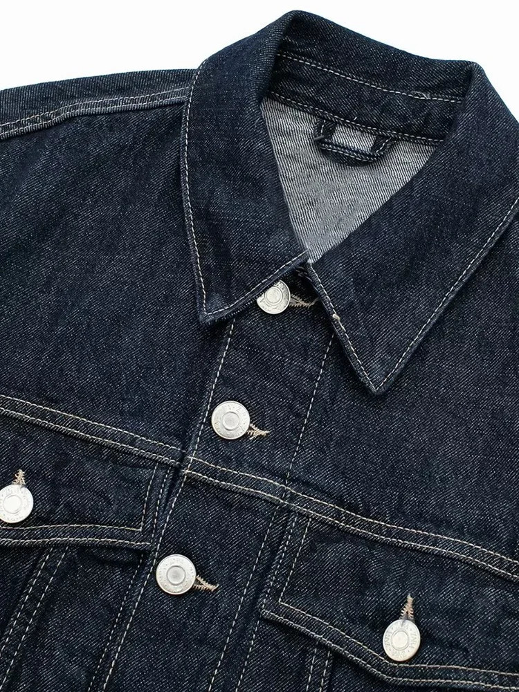 Willshela Women Fashion With Pockets Denim Blue Single Breasted Jackets Vintage Lapel Neck Long Sleeves Female Chic Lady Outfits 241024