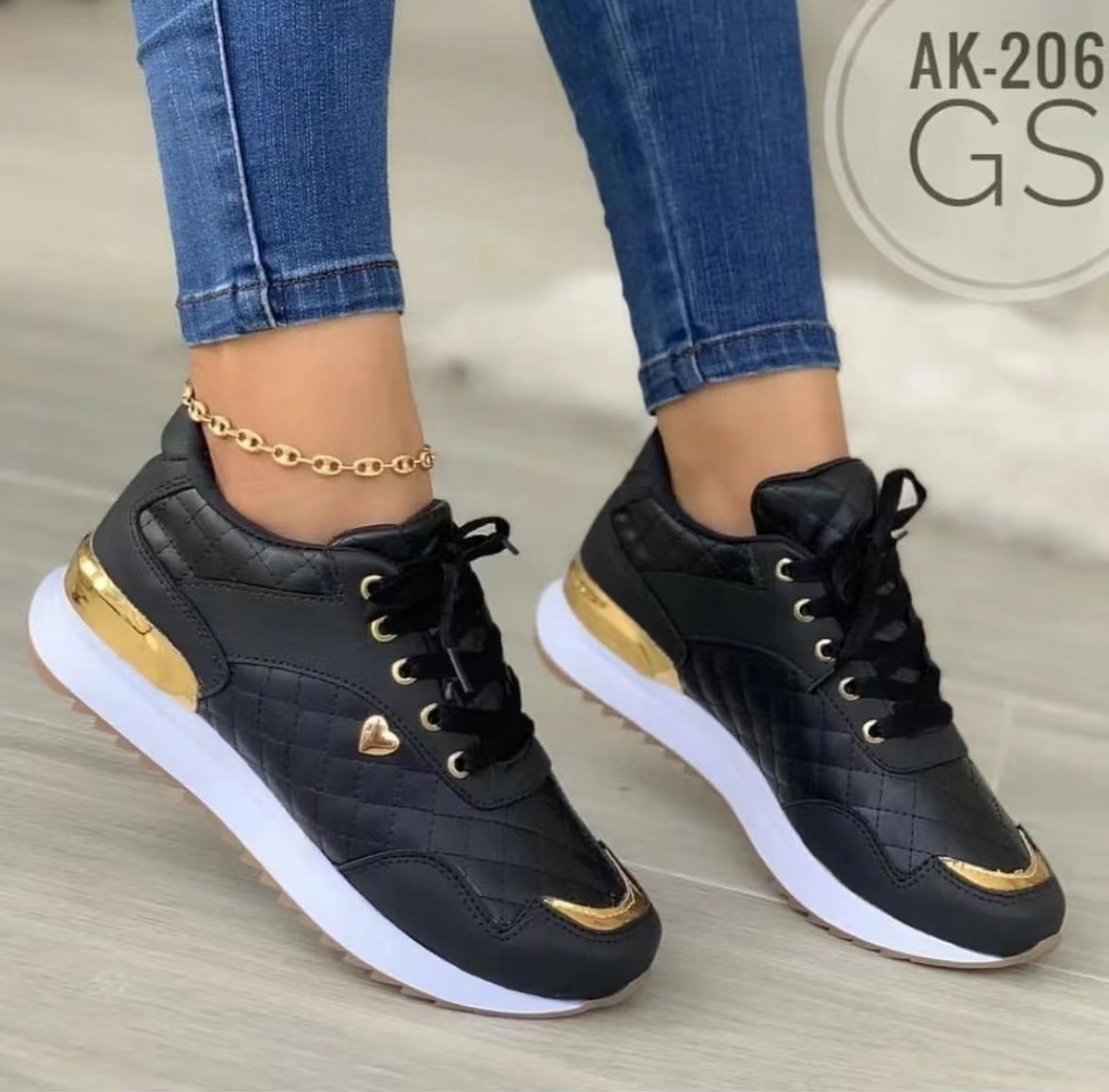 Sneakers New Mens Shoes Summer Sneakers Leather Casual Outdoor Running Sports Tennis Platform black white