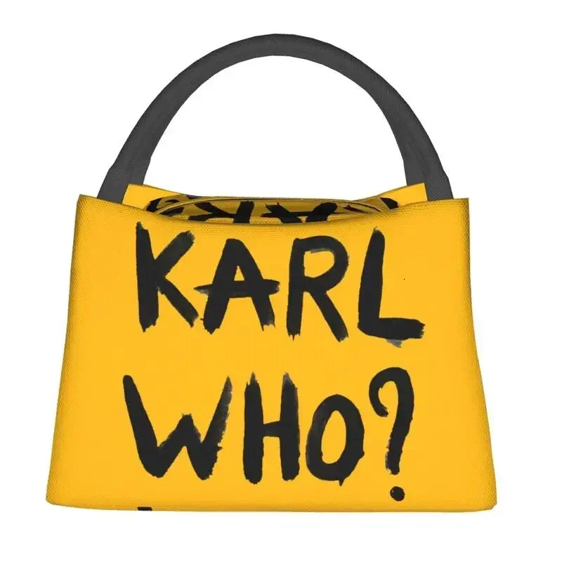 Karl Who Insulated Lunch Bags for Work Office Resuable Thermal Cooler Box Women 241029