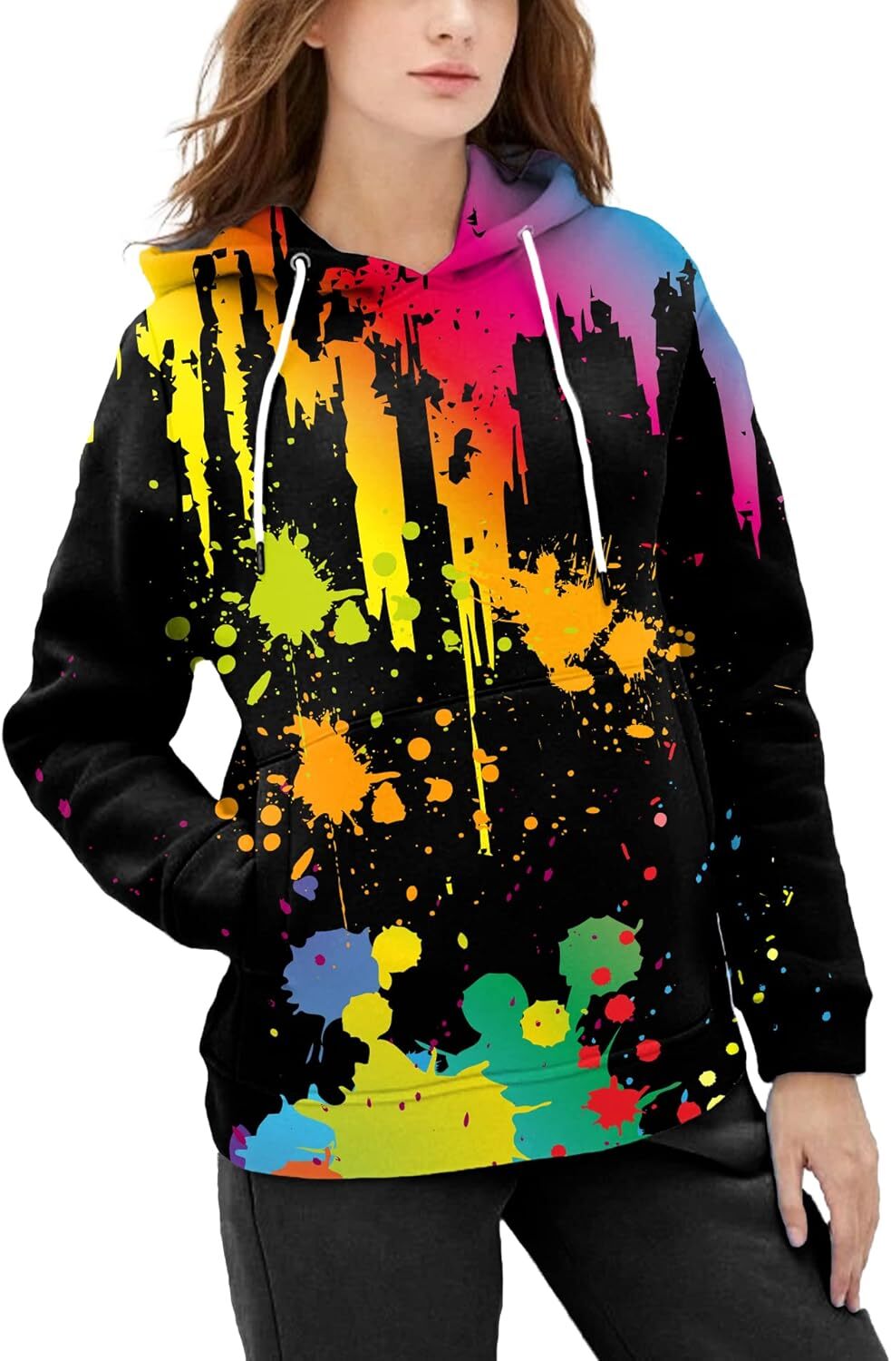 Hoodie for Mens Unisex Realistic 3D Print Galaxy Pullover Hooded Sweatshirt Hoodies with Big Pockets Graphic Hoodies sweatshirt Trendy Fashion cool