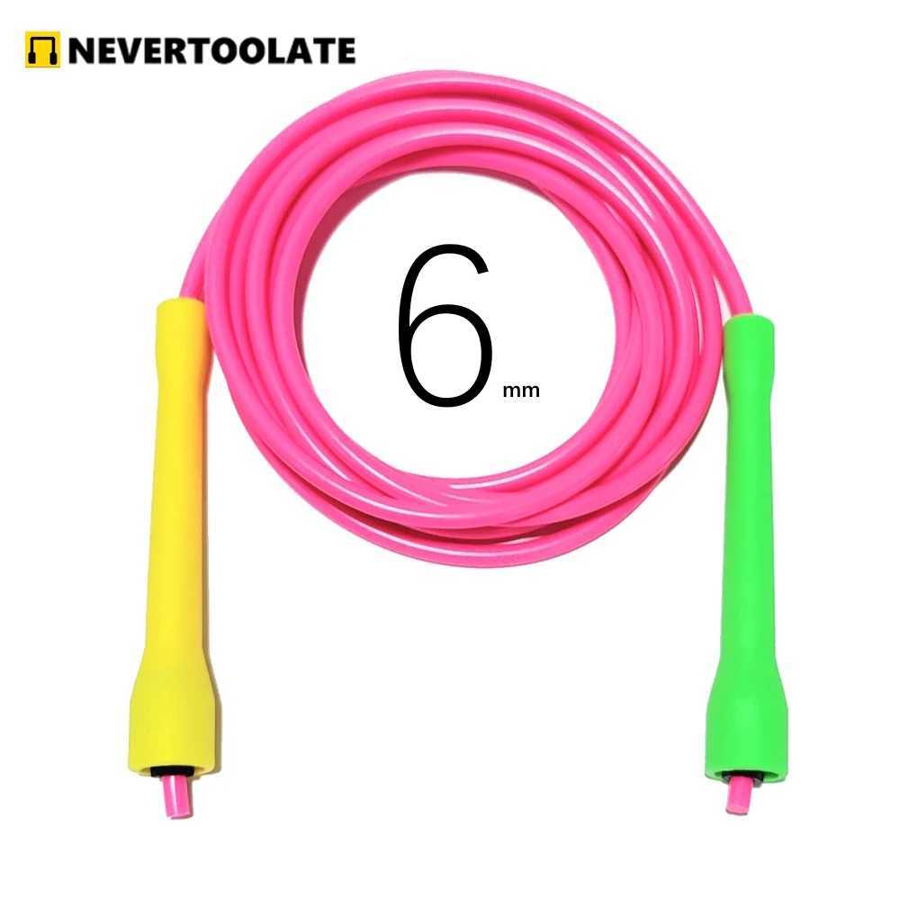 5mm 5.3mm 6mm thick rope cc hand 2.8-3.2m long PVC jump rope adult speed rope diameter suitable for crossfit cheapW241101