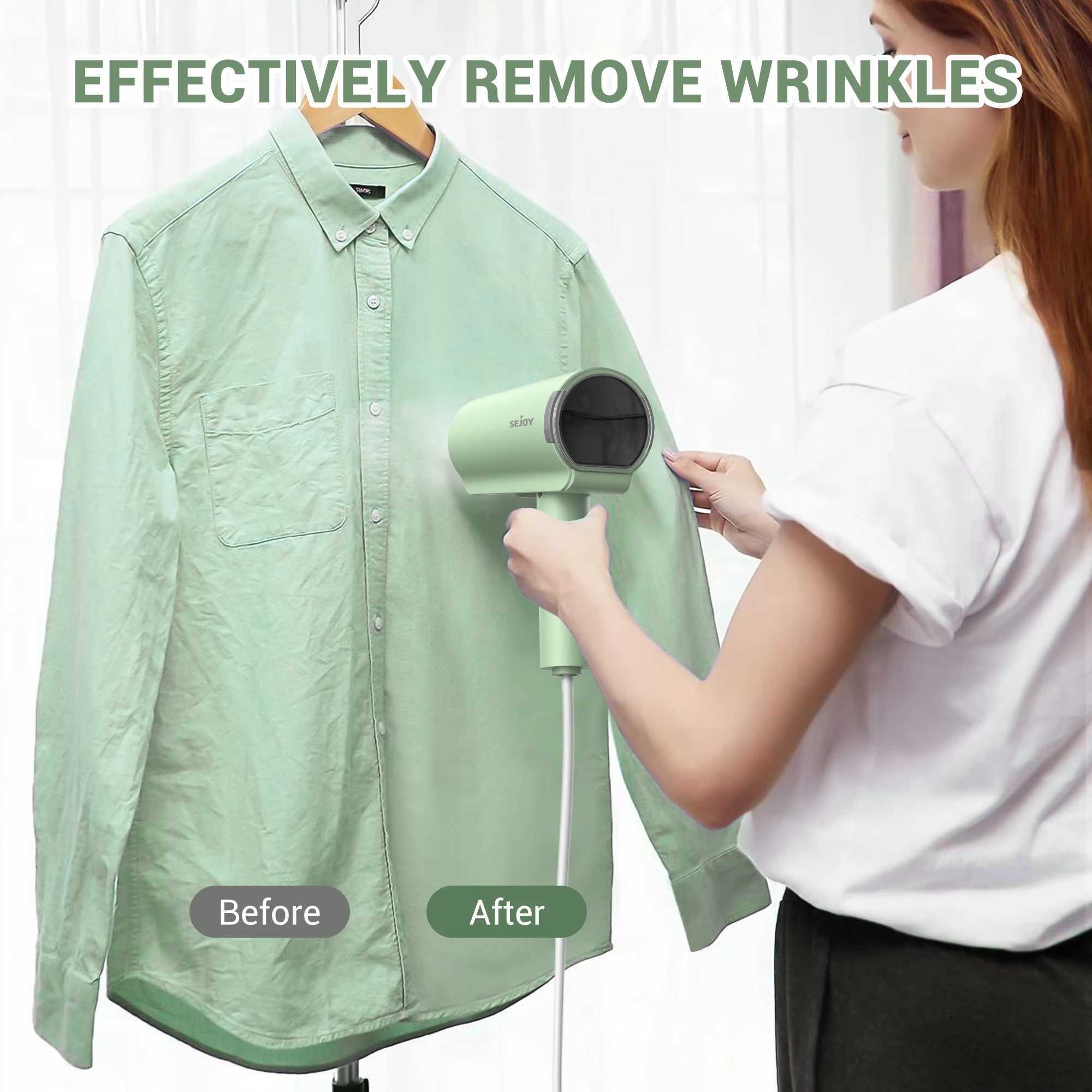 1000W Handheld Clothing Steam Iron He Electric Steam Cleaner Portable Foldable Mite Removal Flat Iron 110V 60hz Y241101