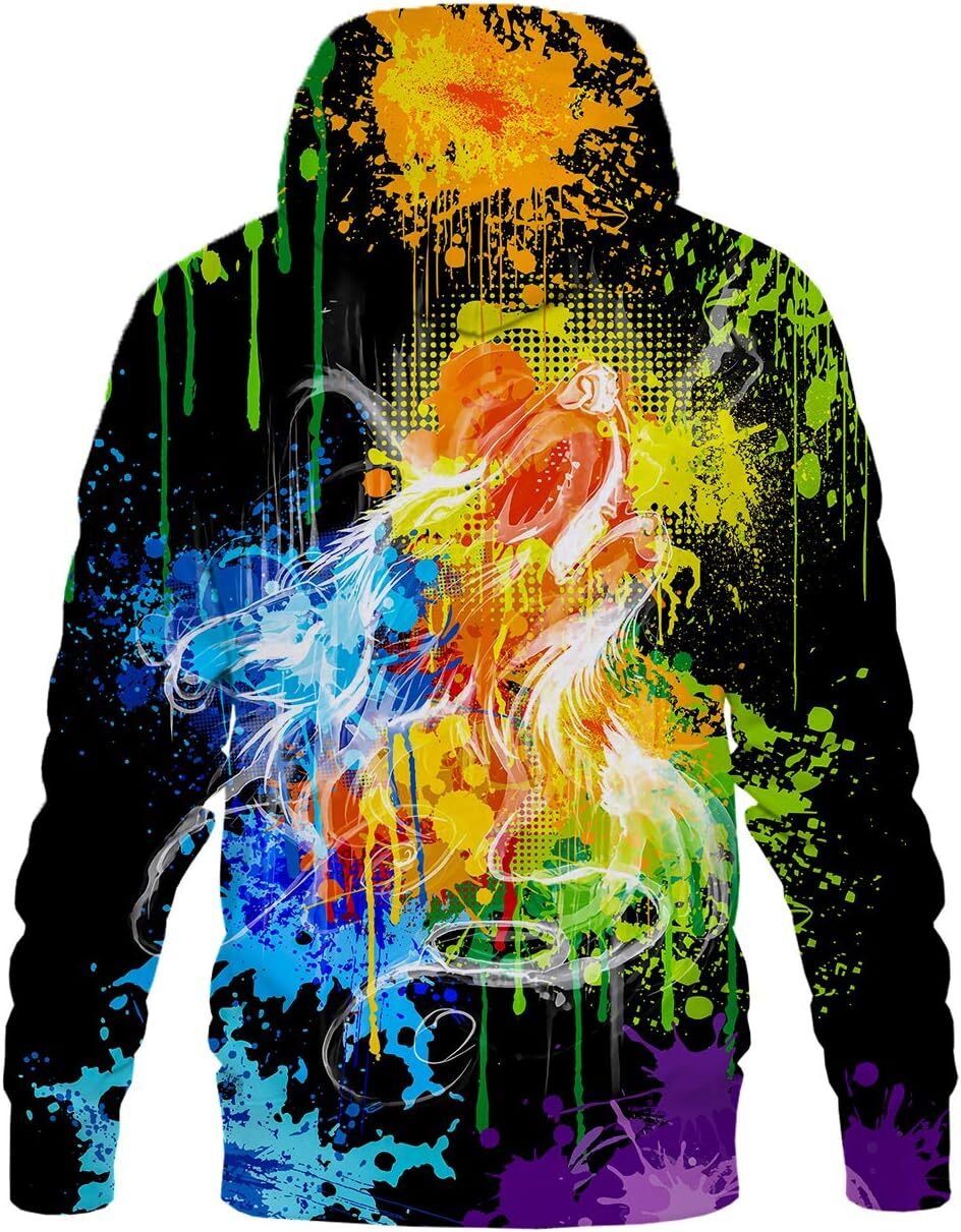Hoodie for Mens Womens Unisex 3D Print Hoodies Graphic Space Pullover Hooded Sweatshirts for Men Women Graphic keep warm cool