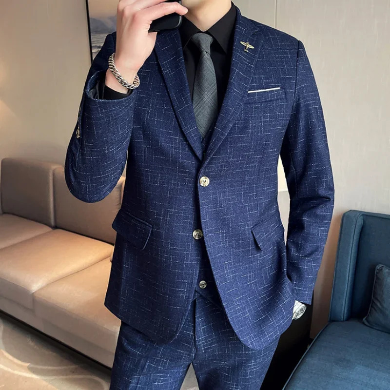 High Quality Mens Wedding Suit suit Vest Trousers Fashion Business Professional Man Groom 32 Piece Set 241031
