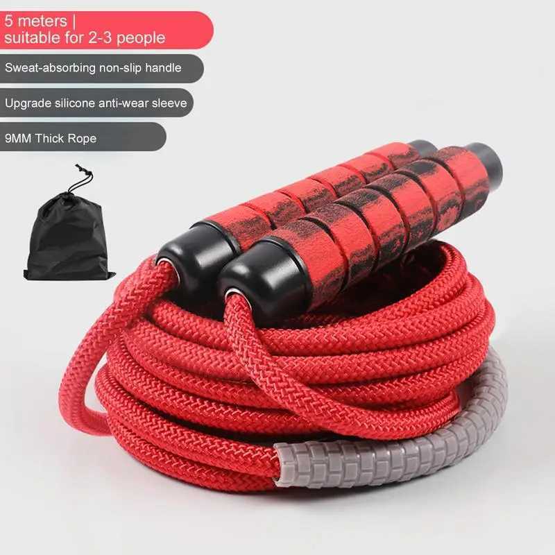 Sports skipping rope sports skipping rope adjustable skipping rope strapless ergonomic manual team skipping ropeW241101